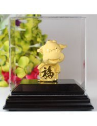 永隆金号电铸24K黄金十二生肖“金马送福”摆件 亚马逊价格走势与工艺礼品价值解析